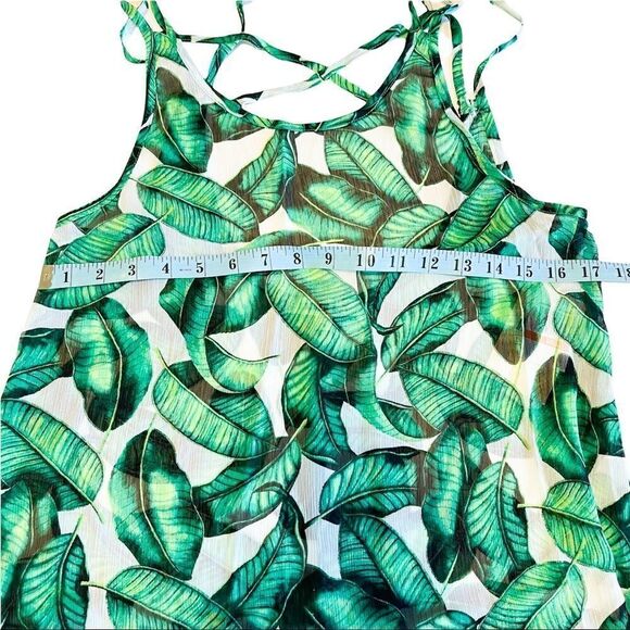 🍋 Miken • NWT Printed Ruffle Hem Cover-Up Dress Size Small - Picture 10 of 11